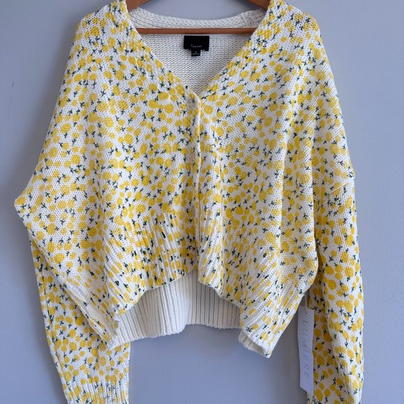 VICI Women's NWT NEW! Fresh as a Daisy Button Front Knit Cardigan Yellow… - Picture 14 of 14